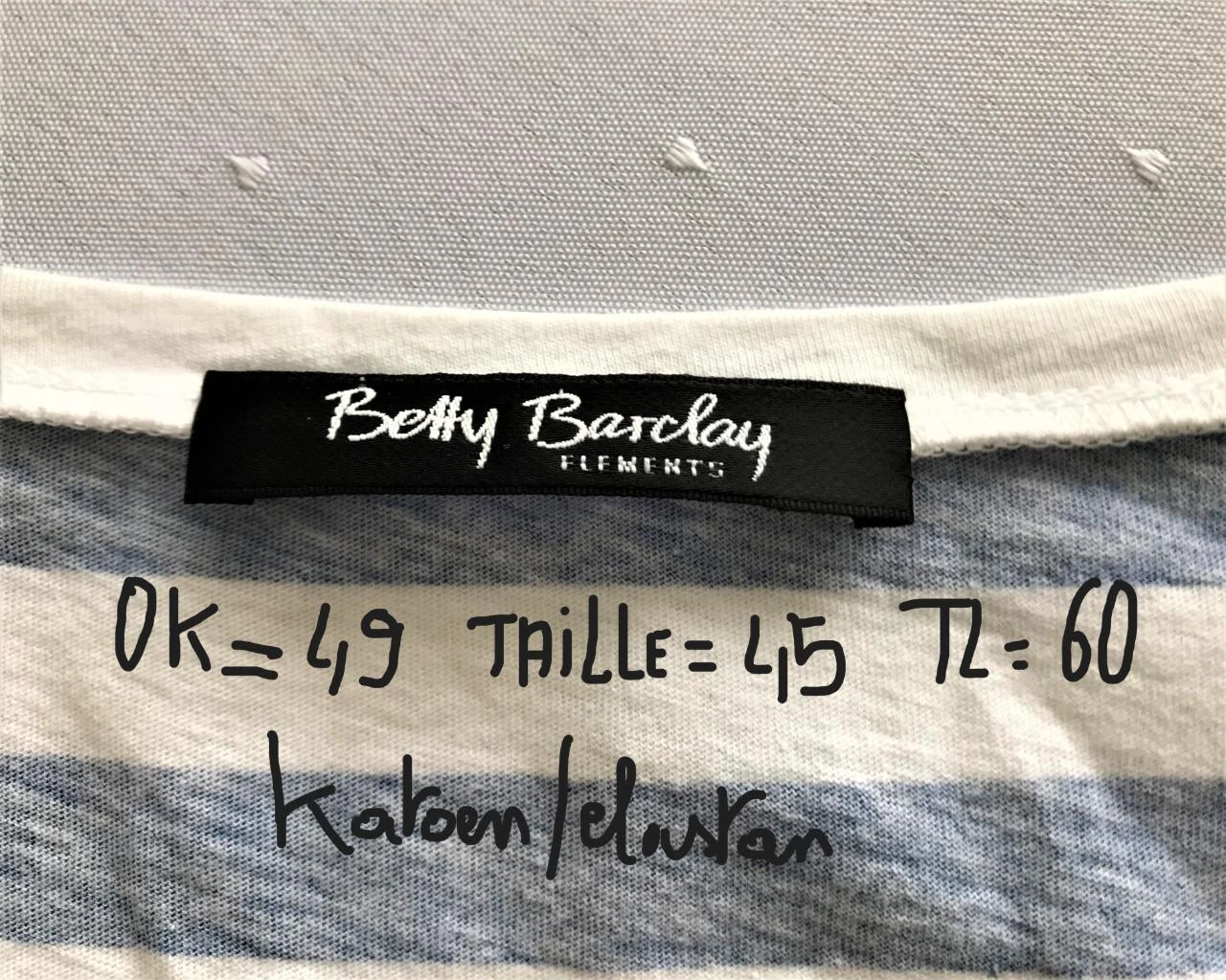 Betty Barclay M42 mooi gestreept t schirt zonder mouwen . – photo 6